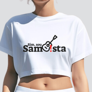 Nome do produto Camisa Cropped Feminina - Sim Sou Sambista