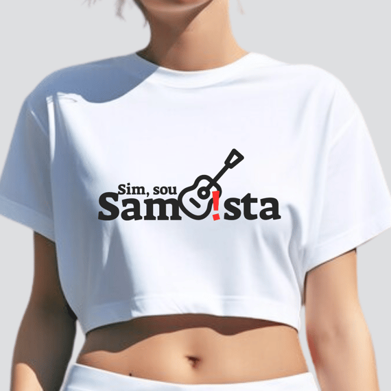 Camisa Cropped Feminina - Sim Sou Sambista