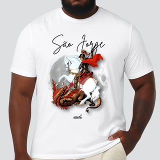Nome do produto Camiseta Plus Size - São Jorge