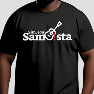 Nome do produto Camiseta Plus Size - Sim Sou Sambista