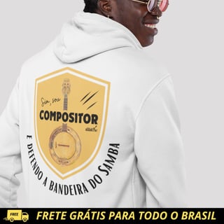 Jaqueta de Moletom PRIME com Ziper - Sim Sou Compositor