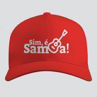 Nome do produto Boné Americano com Tela - Sim é Samba