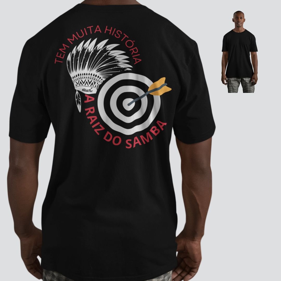 Nome do produto: Camiseta Quality Masculina - A Raiz do Samba Tem Muita história