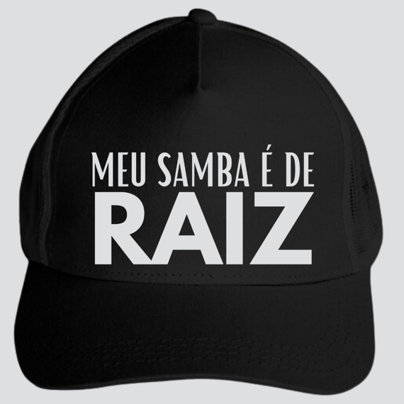Boné Americano com Tela - Meu Samba é de Raiz