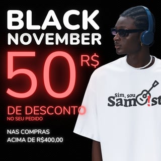 Nome do produto Camiseta Masculina Oversized - Sim Sou Sambista