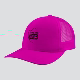 Nome do produto Boné Americano com Tela - I Love You Samba
