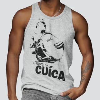 Nome do produto Camiseta Regata Masculina - O Ronco da Cuíca