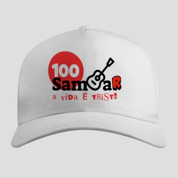 Boné Americano com Tela - Sem Sambar a Vida é Triste