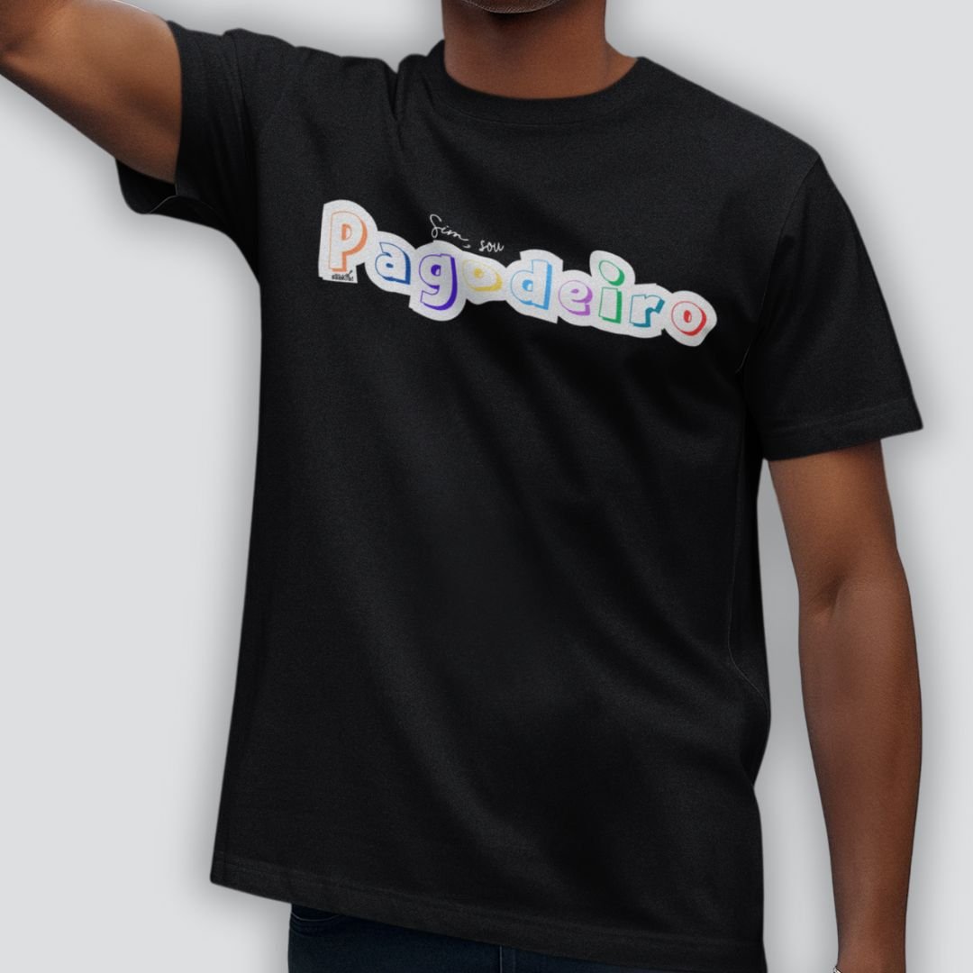 Nome do produto: Camiseta Quality Masculina - Sim Sou Pagodeiro
