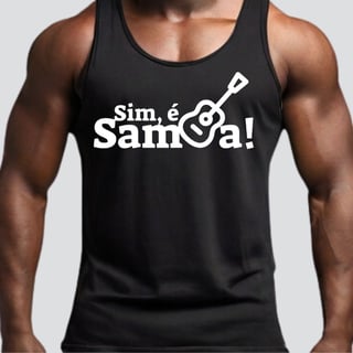 Nome do produto Camiseta Regata Masculina - Sim é Samba