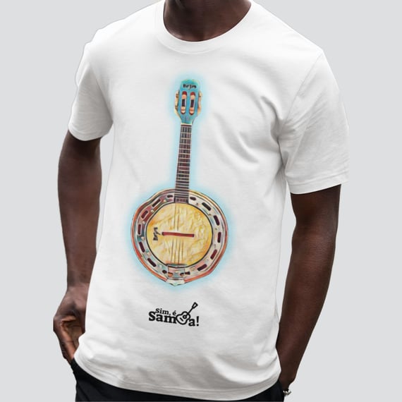 Camiseta Clássica Masculina - Banjo Sim é Samba