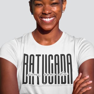 Nome do produto Camiseta Baby Long Clássica Feminina - Sim Sou da Batucada