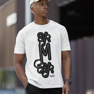 Nome do produto Camiseta Clássica Masculina - Samba - Cor Branca