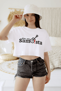 Nome do produto Camisa Cropped Feminina - Sim Sou Sambista