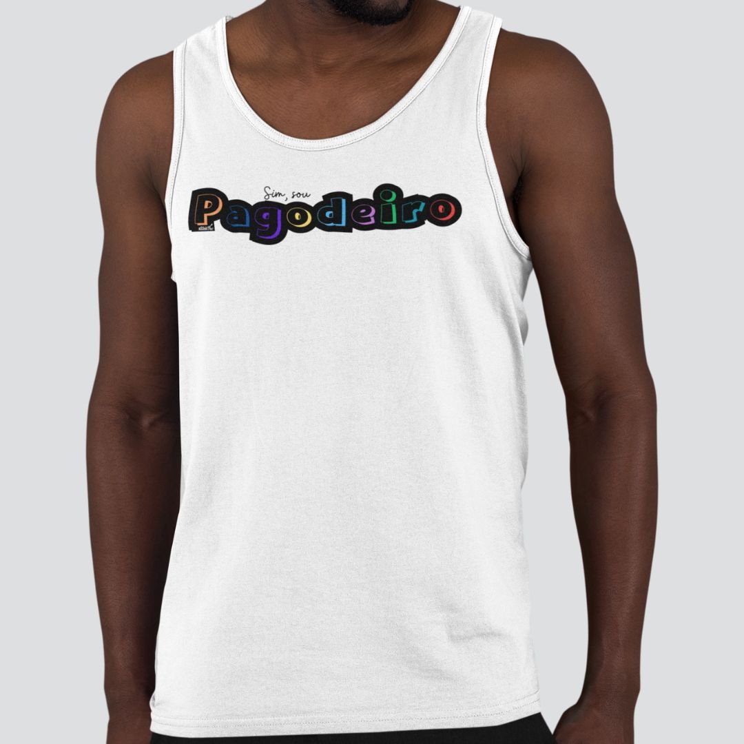 Nome do produto: Regata Quality Masculina - Sim Sou Pagodeiro