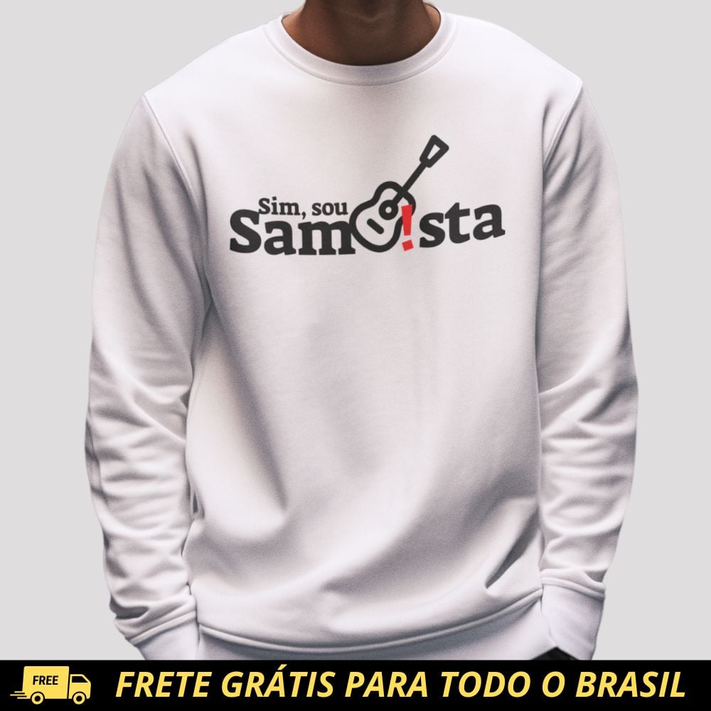 Nome do produto: Blusão de Moletom PRIME Fechado - Sim Sou Sambista