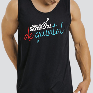 Nome do produto Camiseta Regata Masculina - Sim é Samba de Quintal