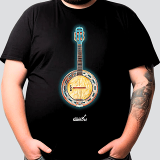 Nome do produto Camiseta Plus Size - Banjo Sim é Samba