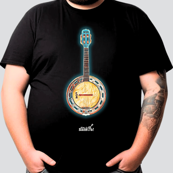 Camiseta Plus Size - Banjo Sim é Samba