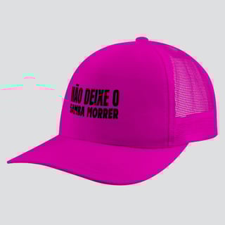 Nome do produto Boné Americano com Tela - Não Deixe o Samba Morrer