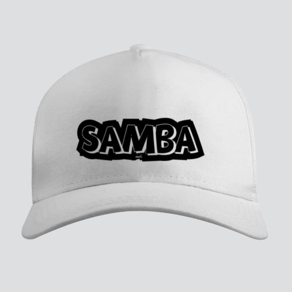Boné Americano com Tela - Samba Estampado