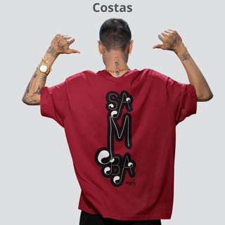 Nome do produto Camiseta Masculina Oversized - Samba