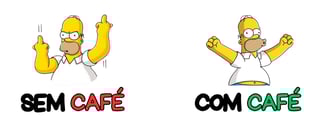 Nome do produto Caneca Os Simpsons - Sem/Com Café