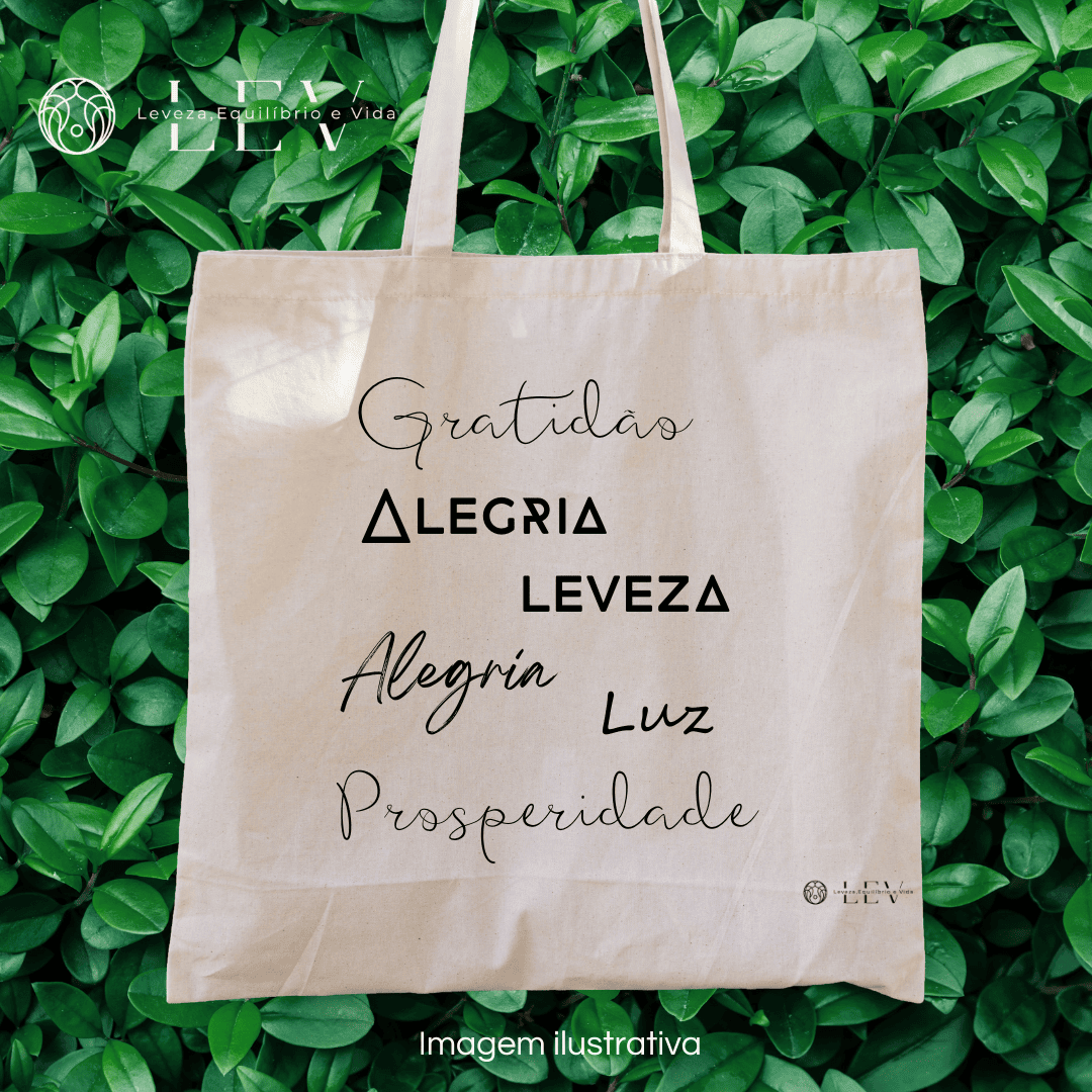 Nome do produto: Ecobag Mensagens de Luz