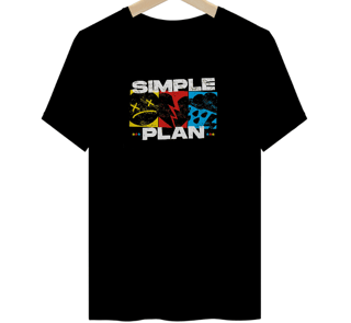 Nome do produto Camiseta SIMPLE PLAN Logo Três Classic