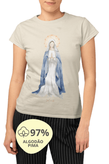 Nome do produto Camiseta Feminina Pima - Mãezinha das Graças #02