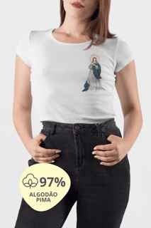 Camiseta Feminina Pima - Mãezinha da Imaculada Conceição #01