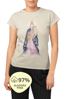 Nome do produto Camiseta Feminina Pima - Mãezinha da luz #01