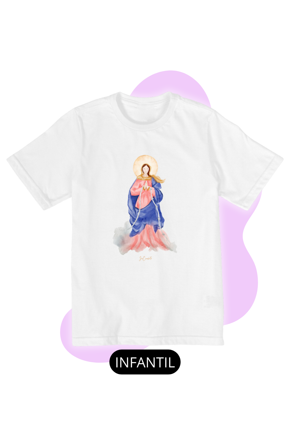 Camiseta Infantil - Mãezinha desatadora dos nós