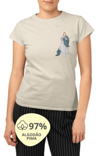 Nome do produto Camiseta Feminina Pima - Mãezinha da Imaculada Conceição #01