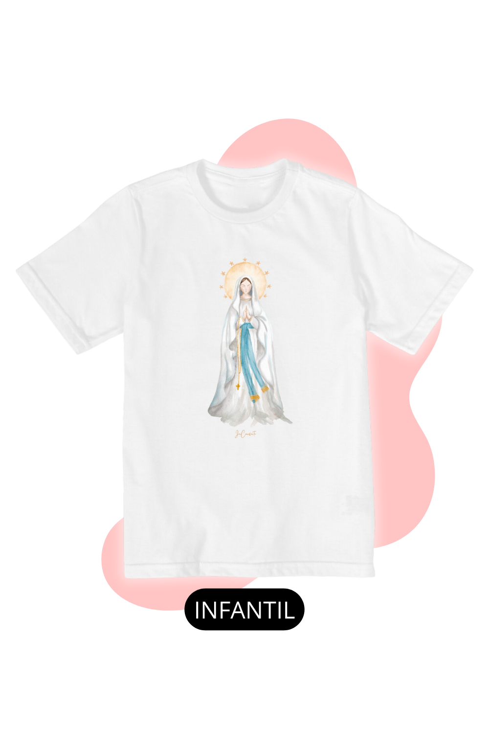 Camiseta Infantil - Mãezinha de Lourdes