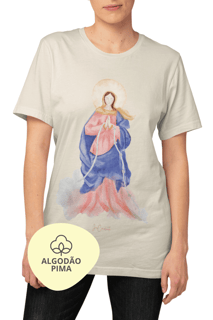 Nome do produto Camiseta Pima - Mãezinha desatadora dos nós  #01
