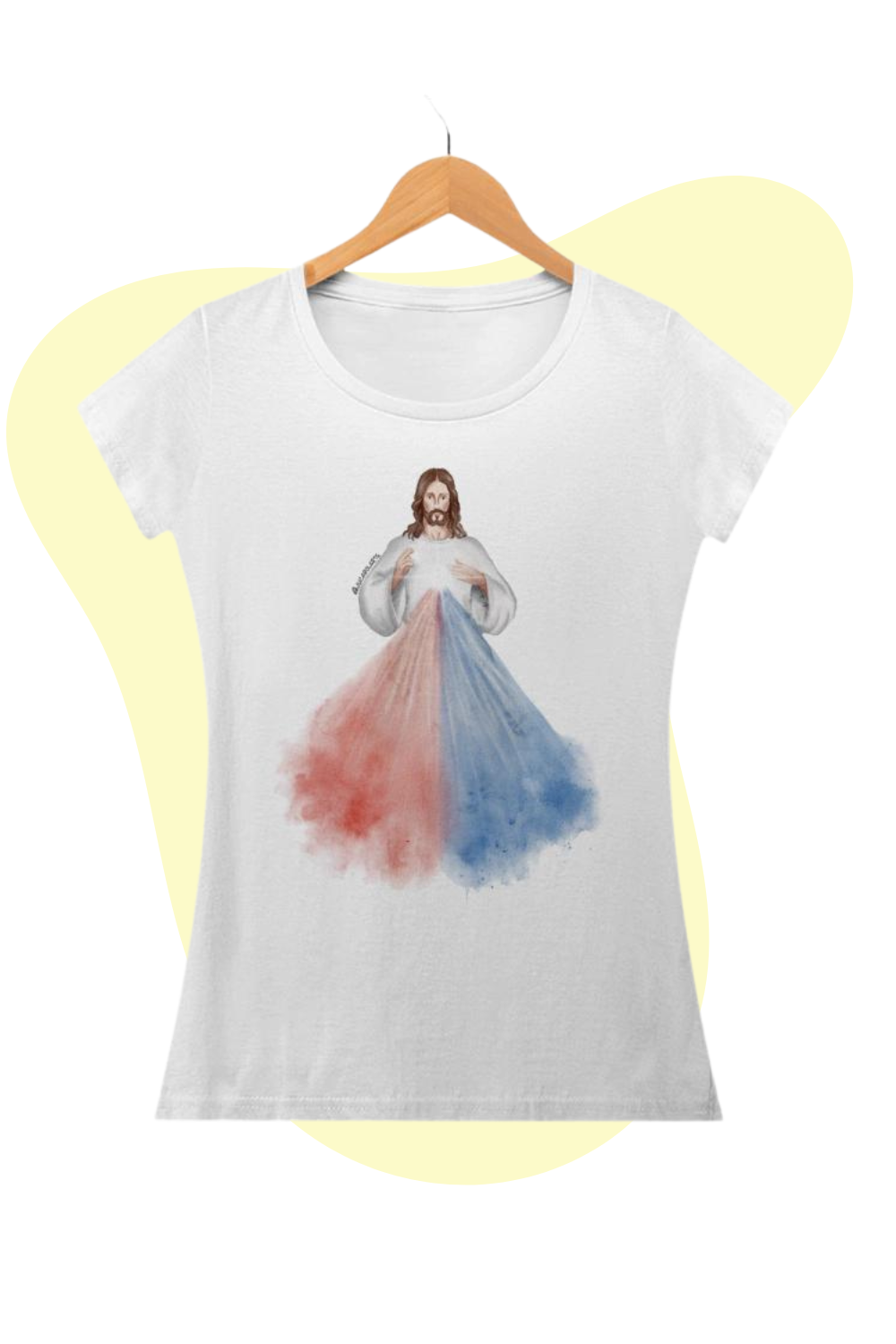 Camiseta Feminina - Jesus Misericordioso