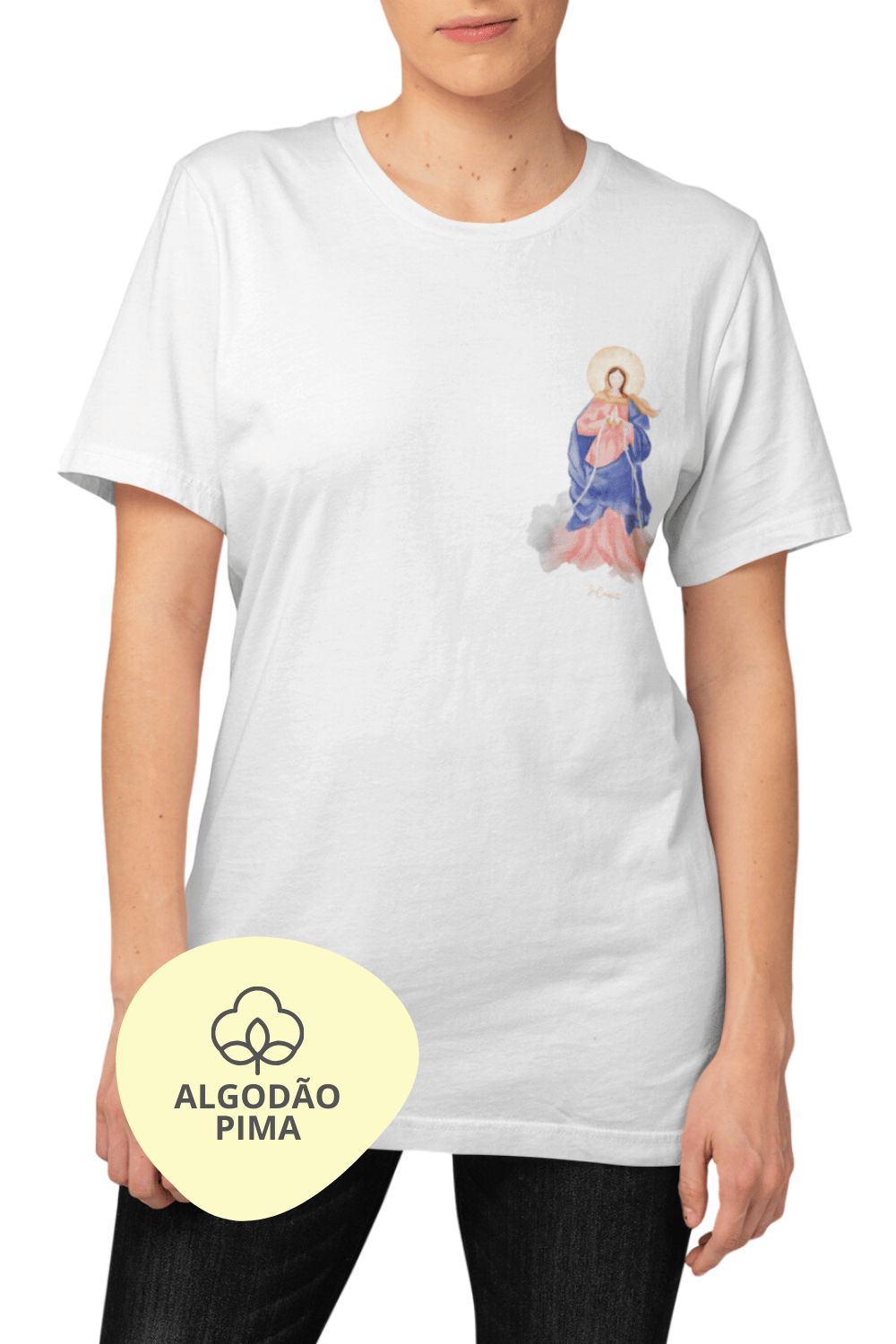 Camiseta Pima - Mãezinha desatadora dos nós #02