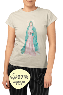 Nome do produto Camiseta Feminina Pima - Mãezinha de Guadalupe #02