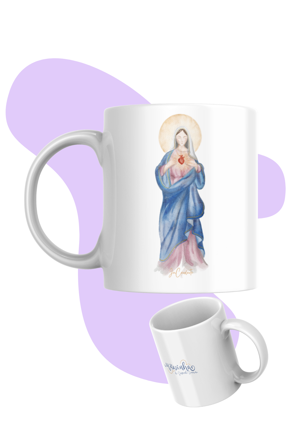 Caneca Mãezinha do Sagrado Coração 