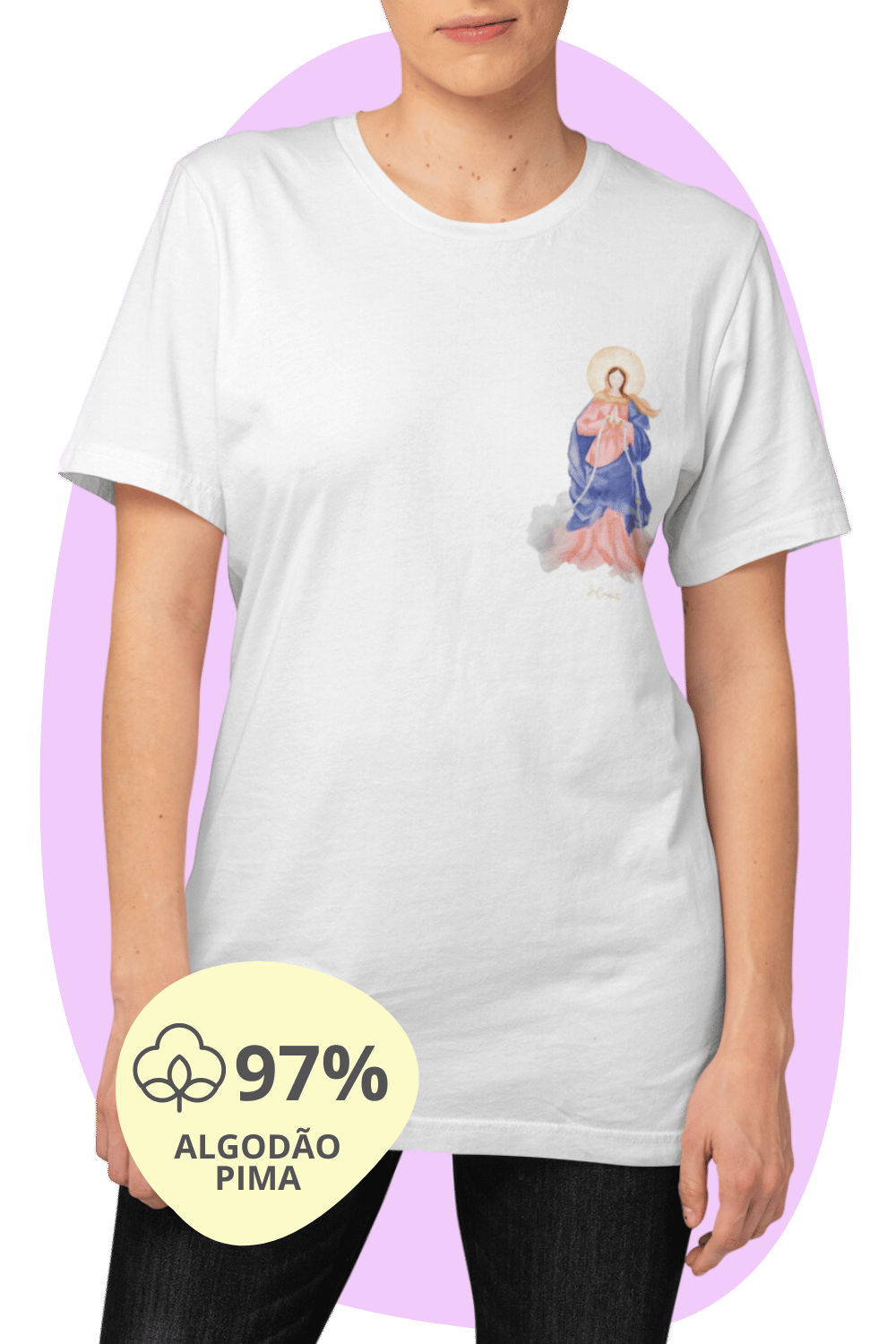 Camiseta Pima - Mãezinha desatadora dos nós #02