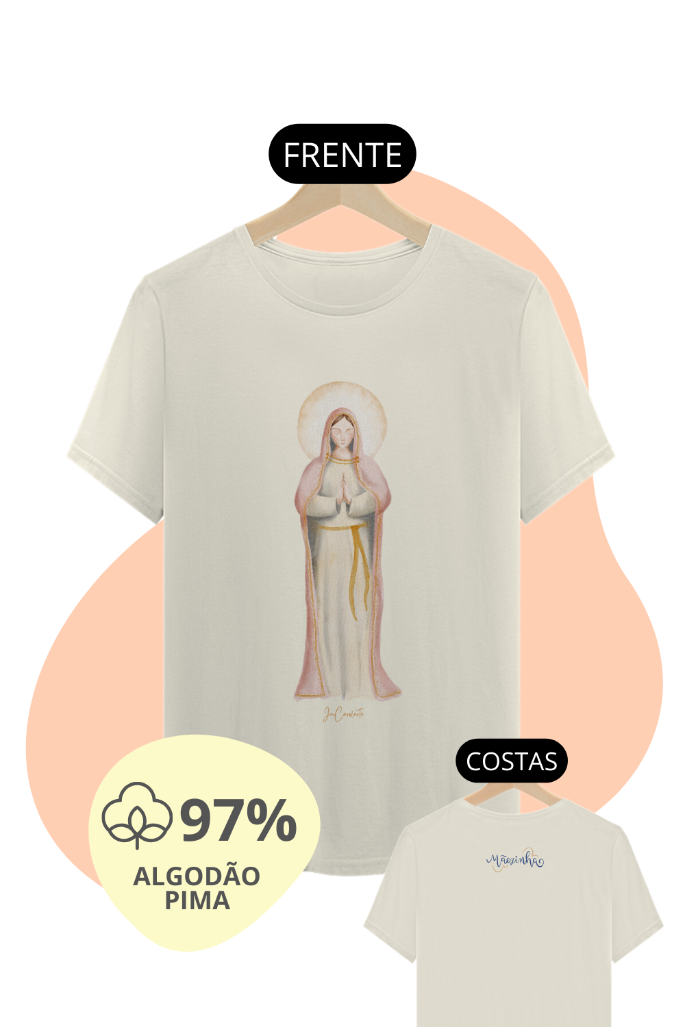 Camiseta Unissex Pima - Mãezinha do Infinito Amor #01