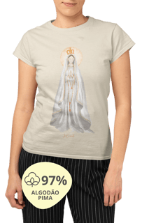 Nome do produto Camiseta Feminina Pima - Mãezinha de Fátima #02