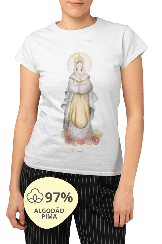 Camiseta Feminina Pima - Mãezinha de La Sallete #02