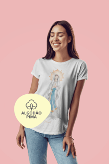 Camiseta Feminina Pima - Mãezinha de Lourdes #01