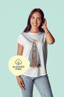 Camiseta Feminina Pima - Mãezinha Aparecida #01