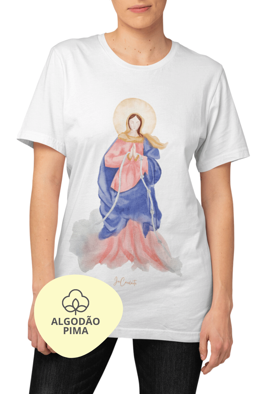 Camiseta Pima - Mãezinha desatadora dos nós  #01