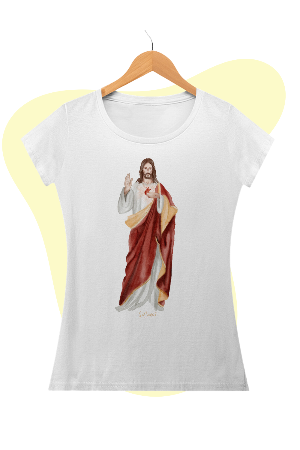 Camiseta Feminina -  Sagrado Coração de Jesus #01