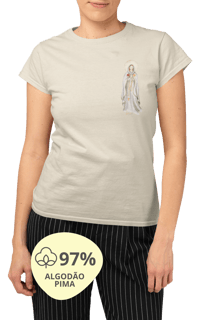Nome do produto Camiseta Feminina Pima - Mãezinha da Rosa Mística #01