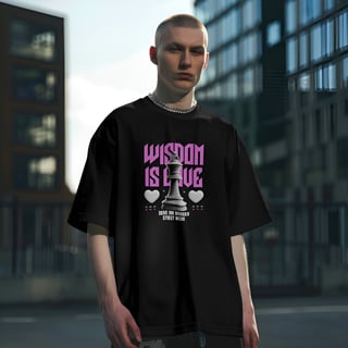 Nome do produto Camiseta Oversized Wisdom is Love